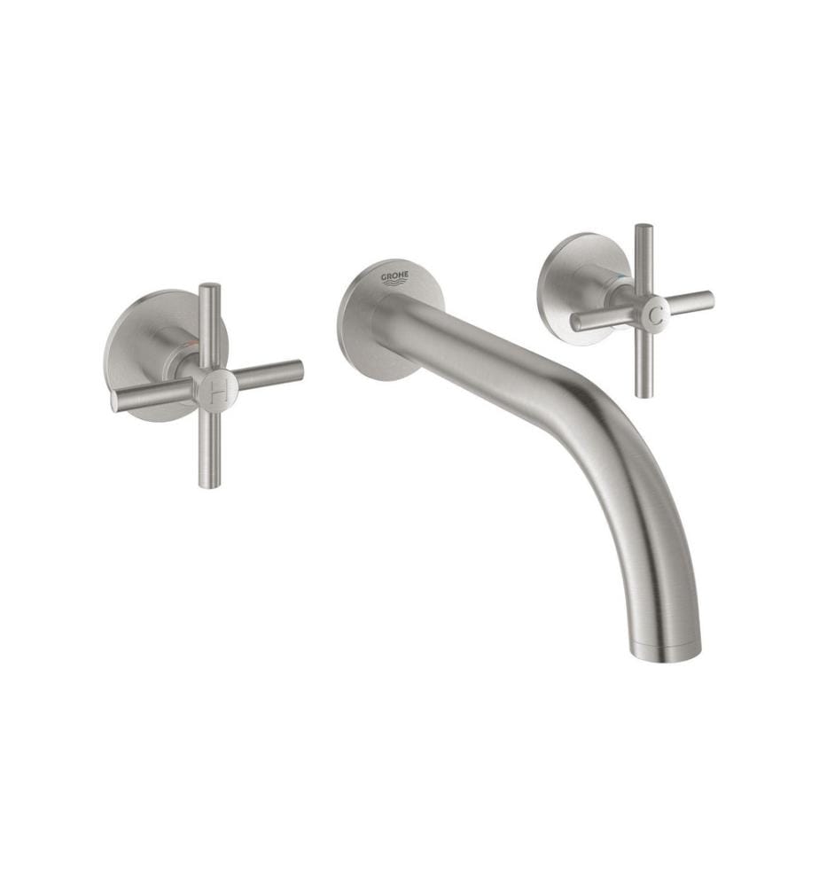 GROHE - Robinetterie de lavabo Atrio 1/2, Supersteel