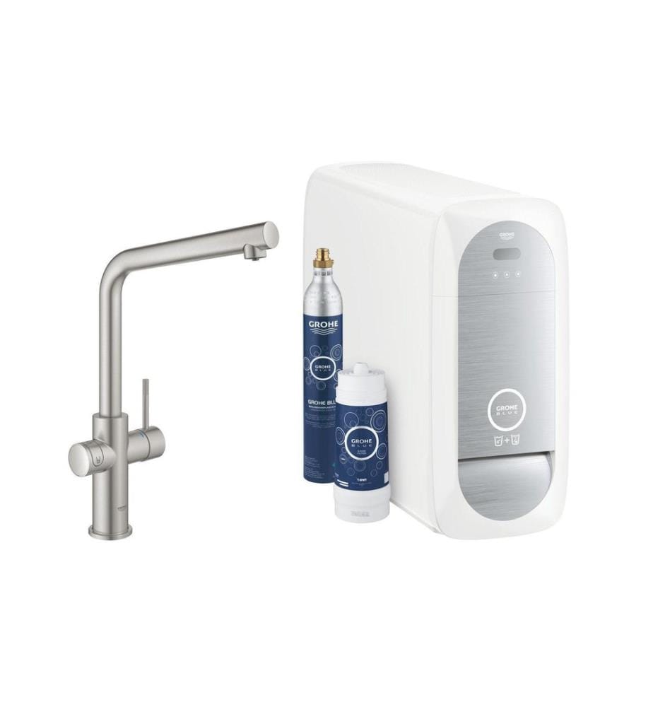 GROHE - Robinetterie de cuisine Blue Home 1/2, Supersteel