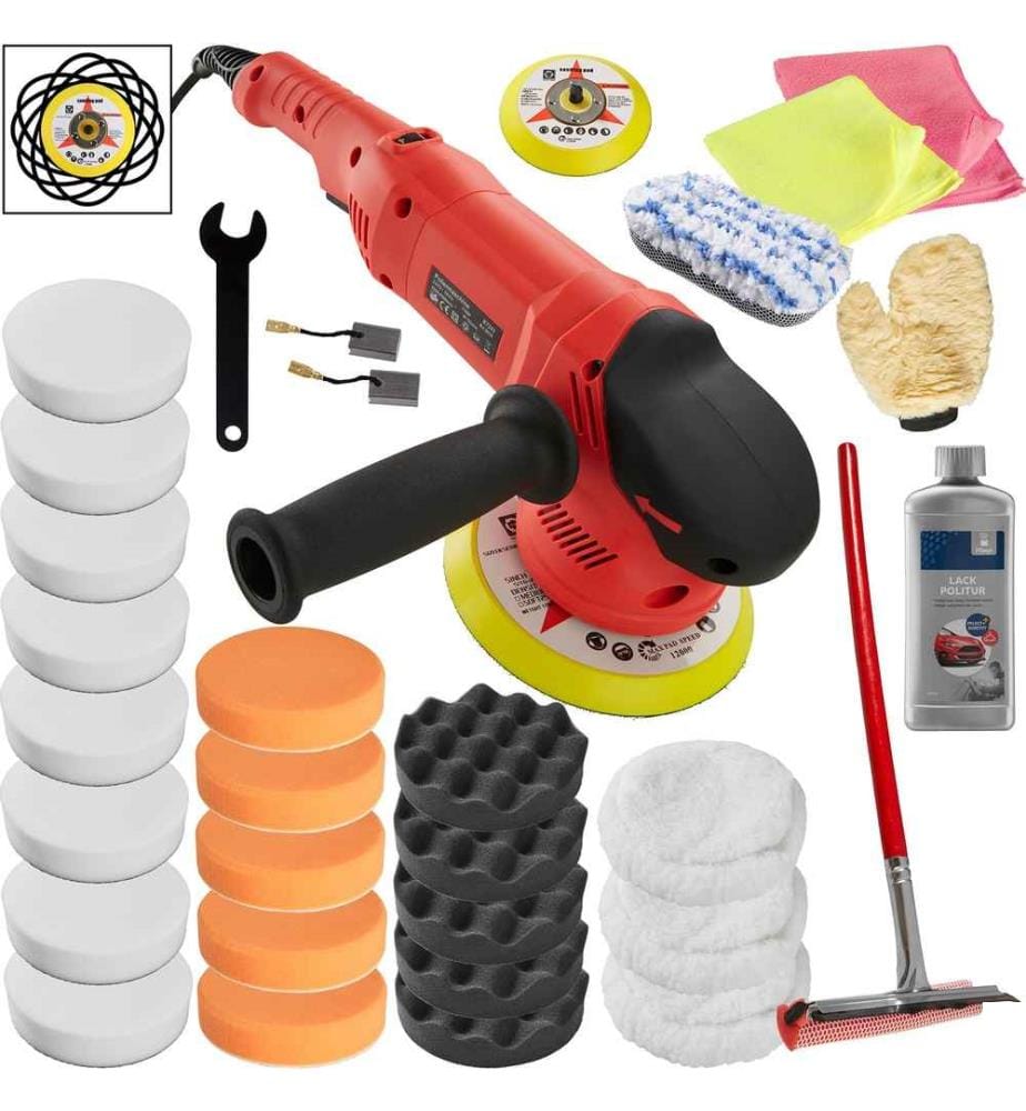 Lustreuse Polisseuse Rectifieuse Excentrique 710W - 29 pièces avec polish