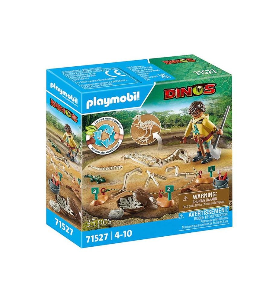 Site archéologique avec squelette de dinosaure - 71527