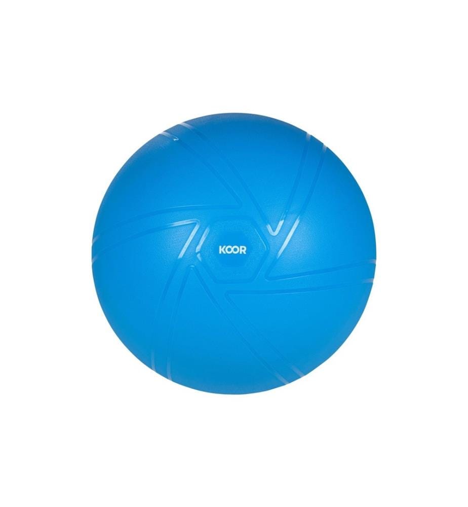 KOOR - Ballon de gymnastique 75 cm, Bleu