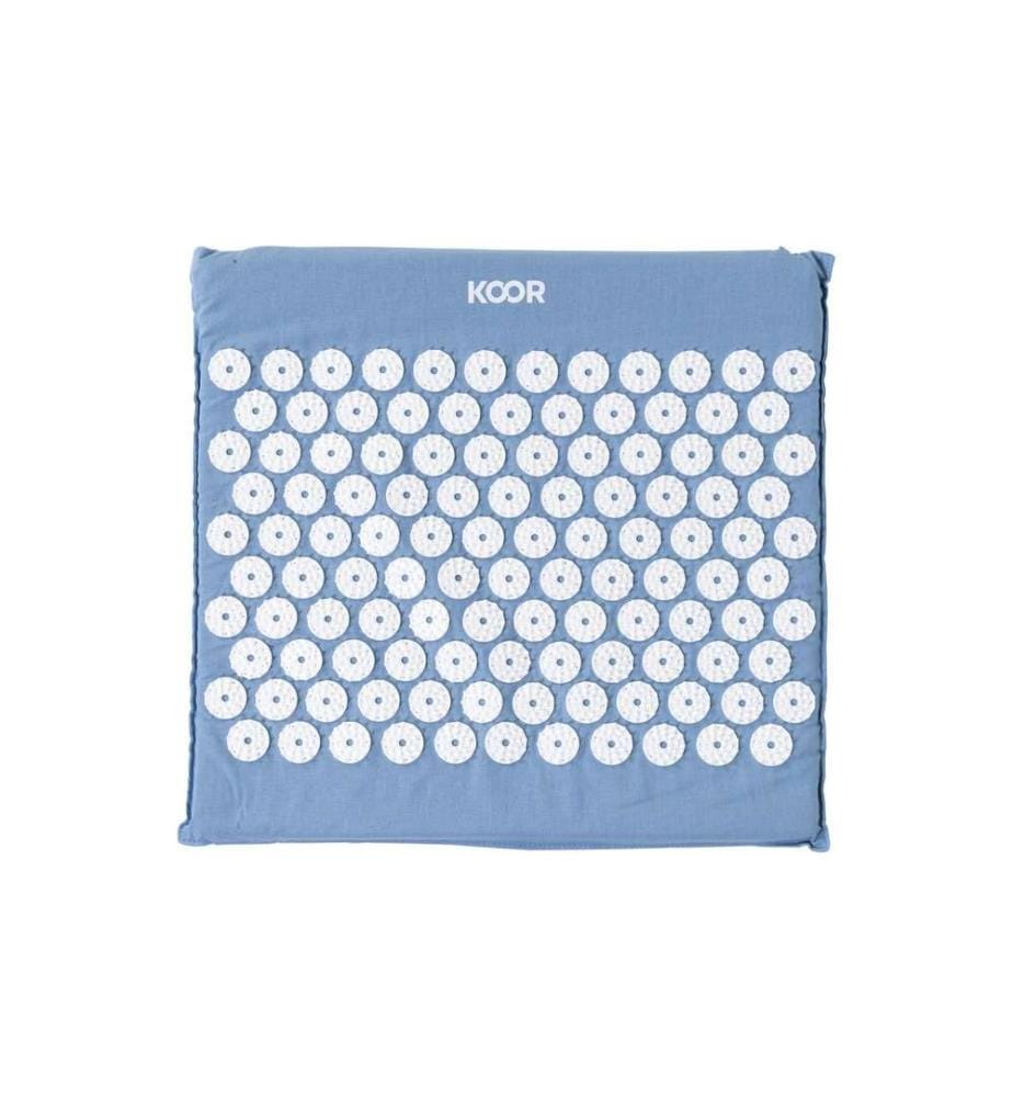 KOOR - Tapis d'acupression pour les pieds Bleu/Blanc