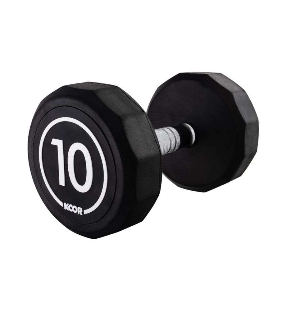 KOOR - Haltère courte 10 kg, Noir