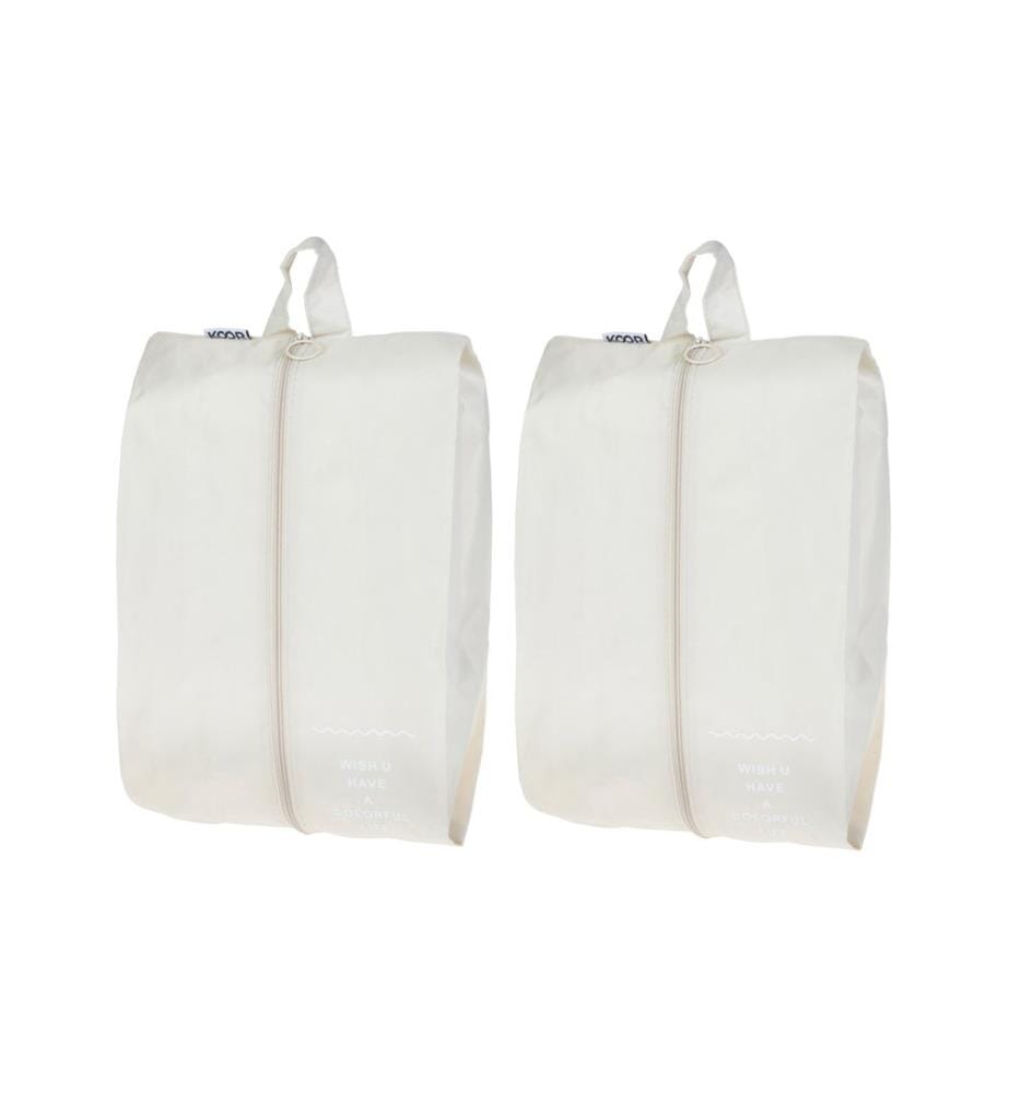 KOOR - Sac à chaussures Reesa, paquet de 2, beige