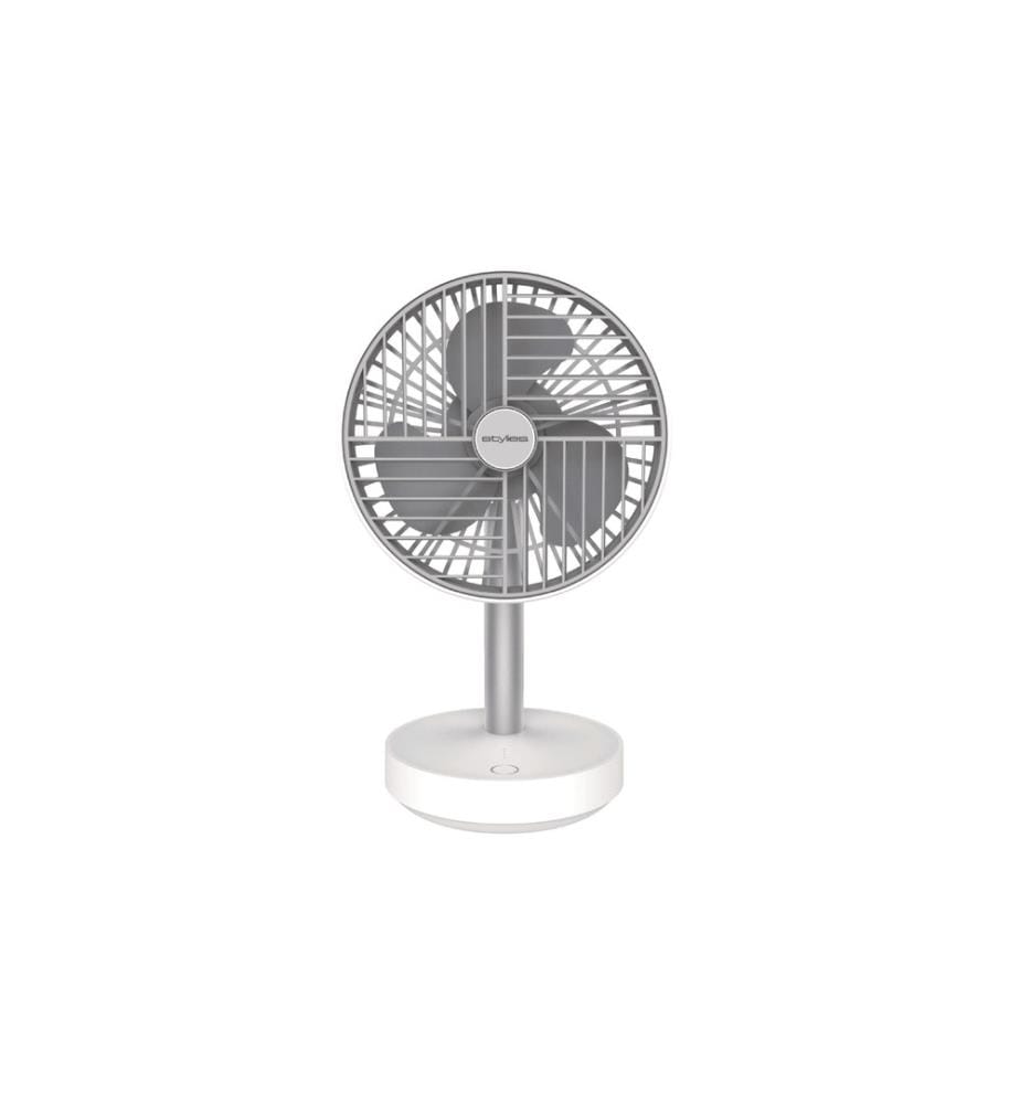 STYLIES - by Koenig Ventilateur de table Lyra Gris/Blanc