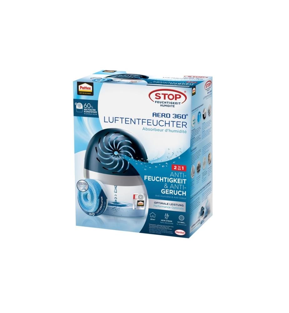 Pattex - Déshumidificateur Aero 360° (20 m²)