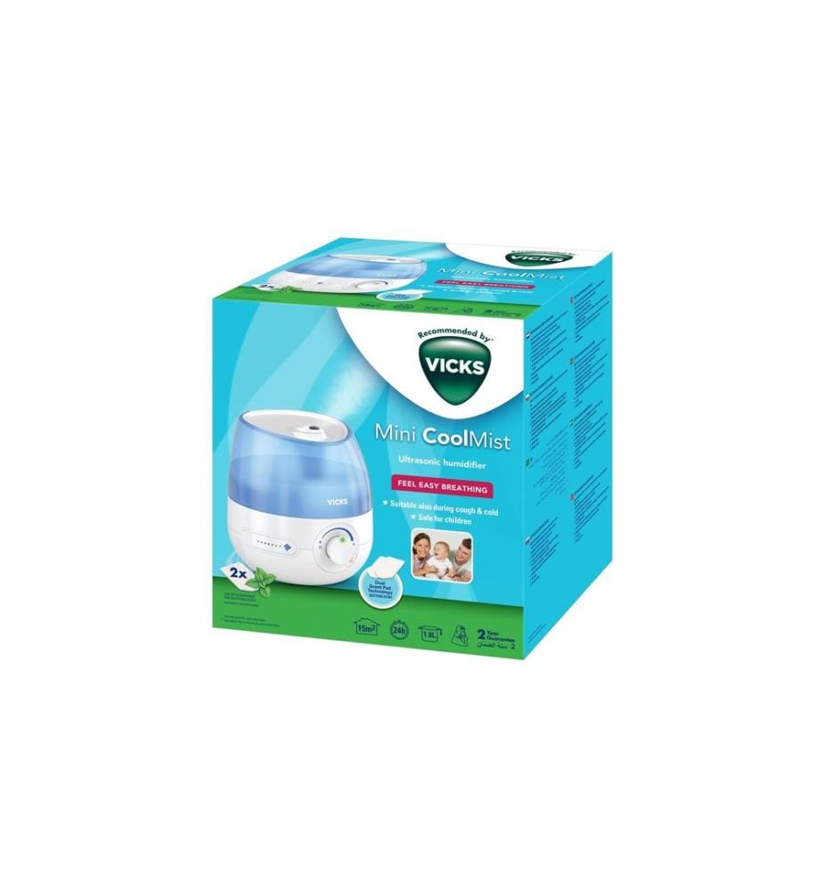 Vicks - Humidificateur Mini air froid à ultrasons, VUL5