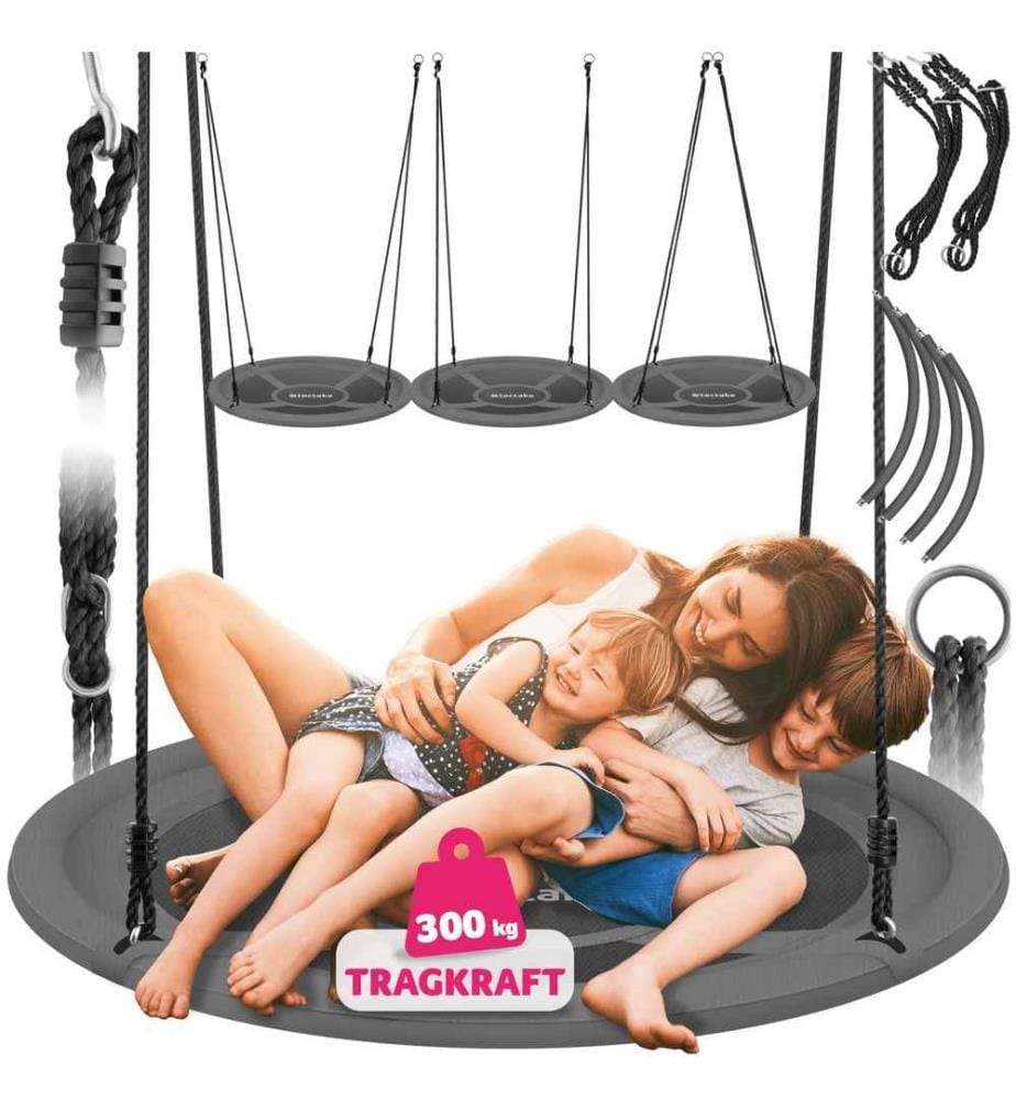 Balançoire nid d'oiseau Swayer, réglable en hauteur, 300 kg - Ø 120 cm