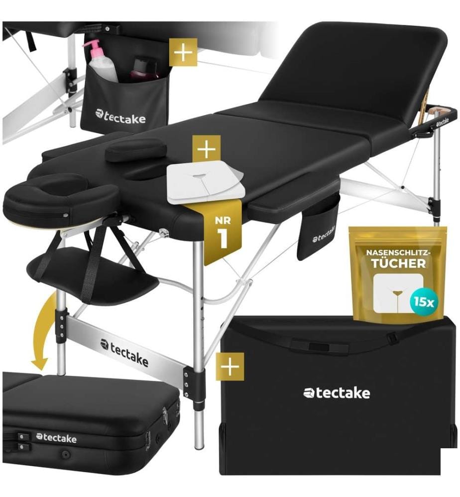Table de massage pliable PHUKET - noir