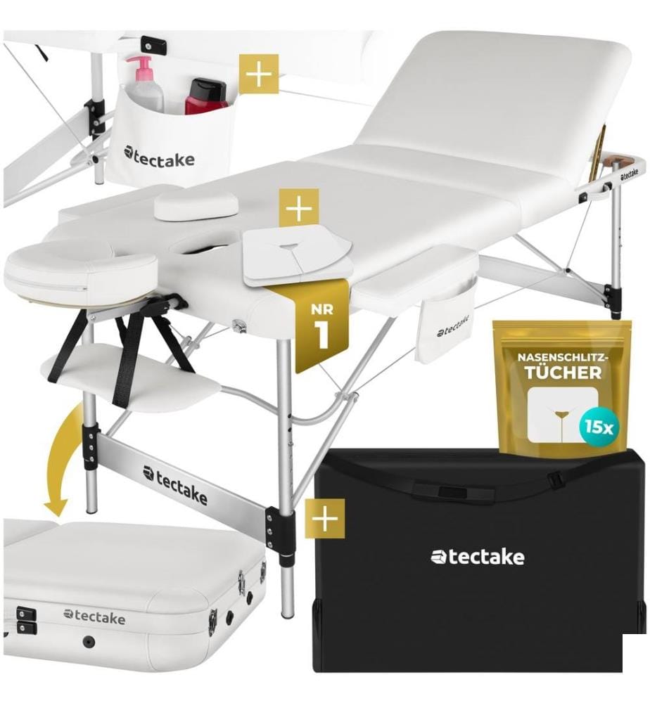 Table de massage pliable PHUKET - blanc