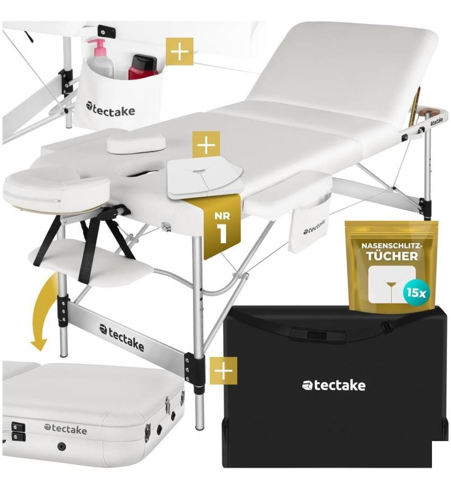 Table de massage pliable KO TAO - blanc