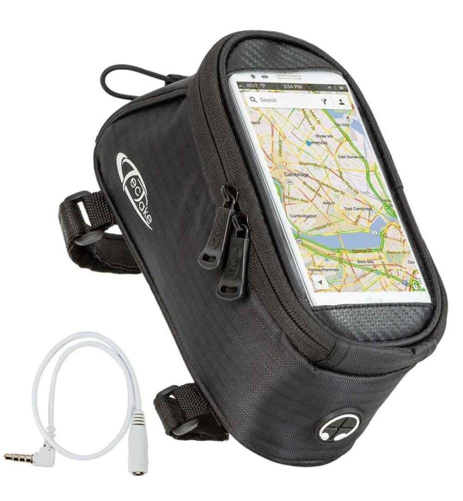 Étui a vélo pour cadre de vélo, Imperméable - 20 x 9,5 x 10 cm, noir