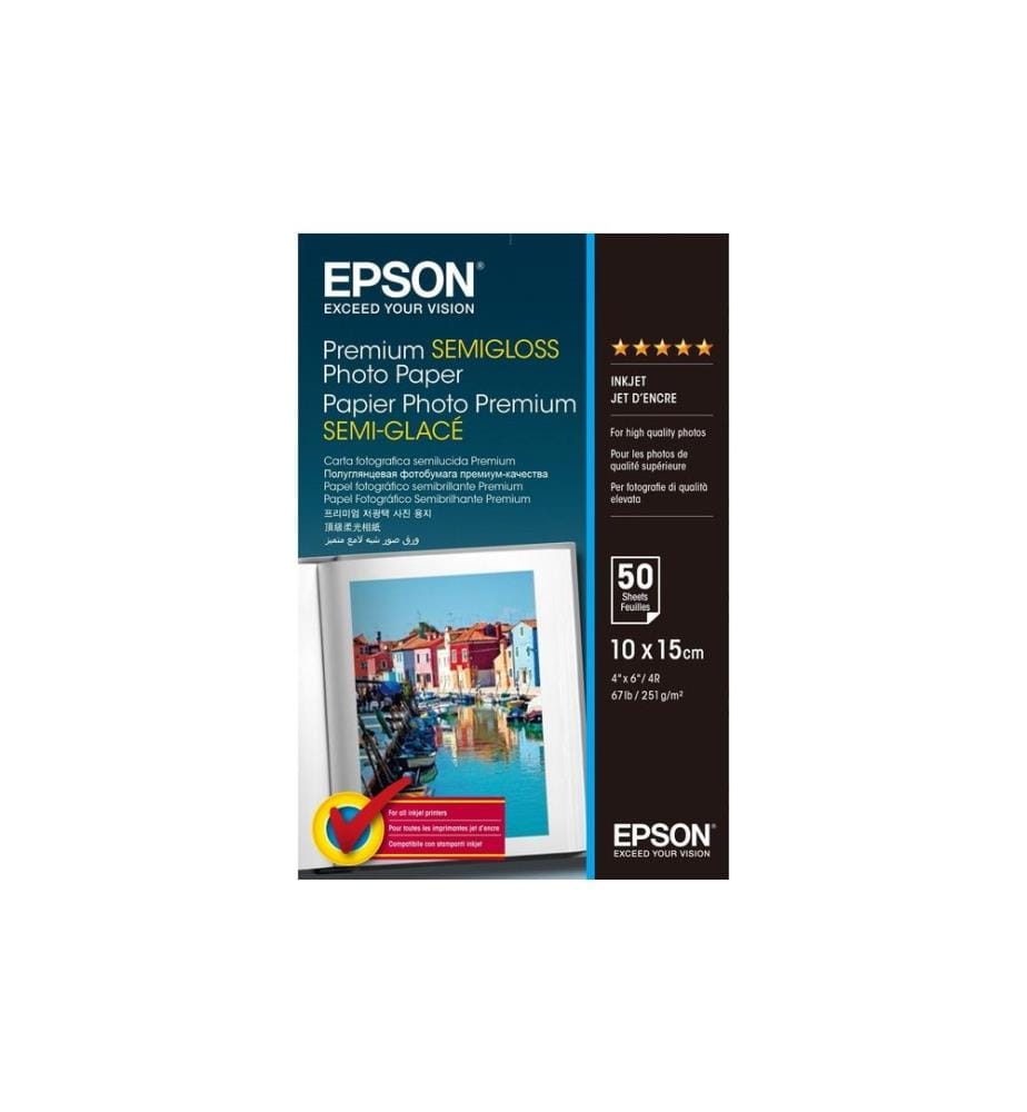 EPSON - Papier photo 10 x 15 cm 255 g/m² 50 Pièce/s
