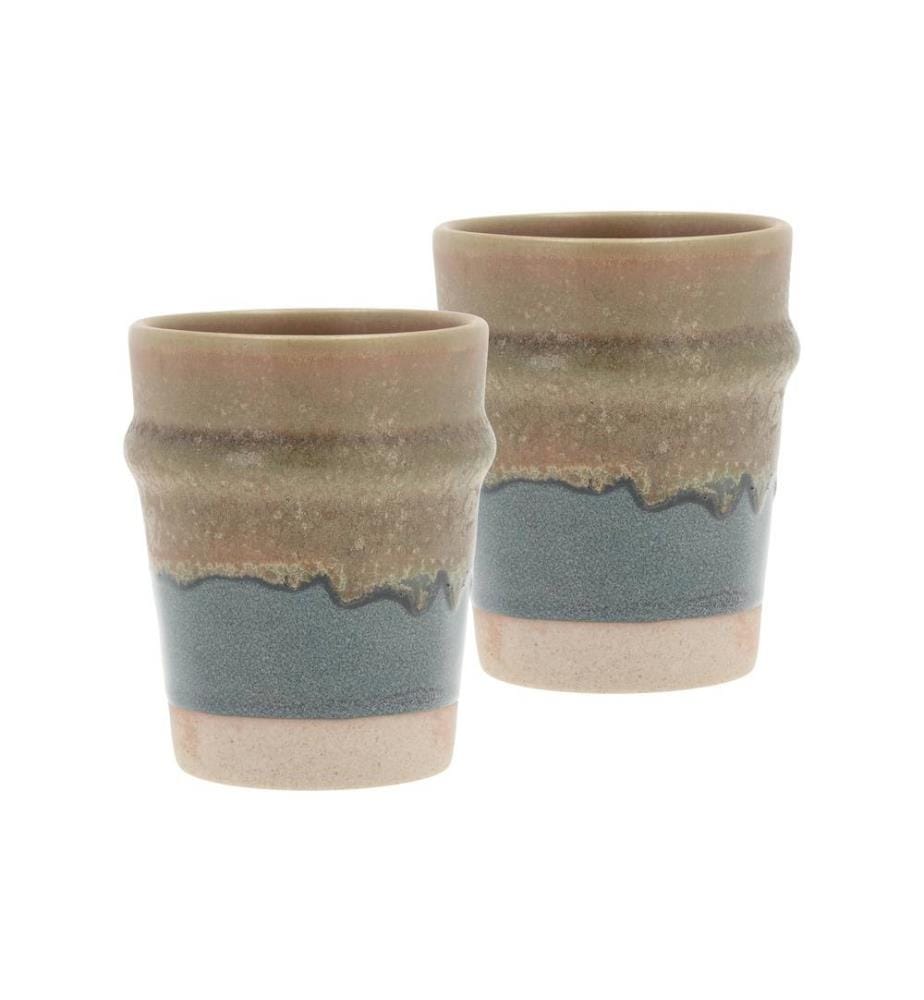 VILLA COLLECTION - Gobelet à café Evig 350 ml, 2 Pièce/s, Bleu/Brun