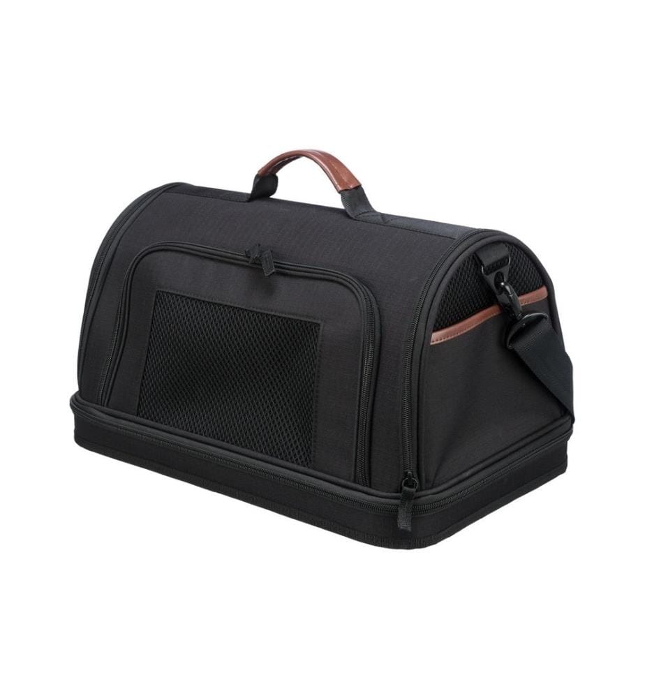 TRIXIE - Sac de transport d’animal Porte d'embarquement, 28 x 25 x 45 cm, noir