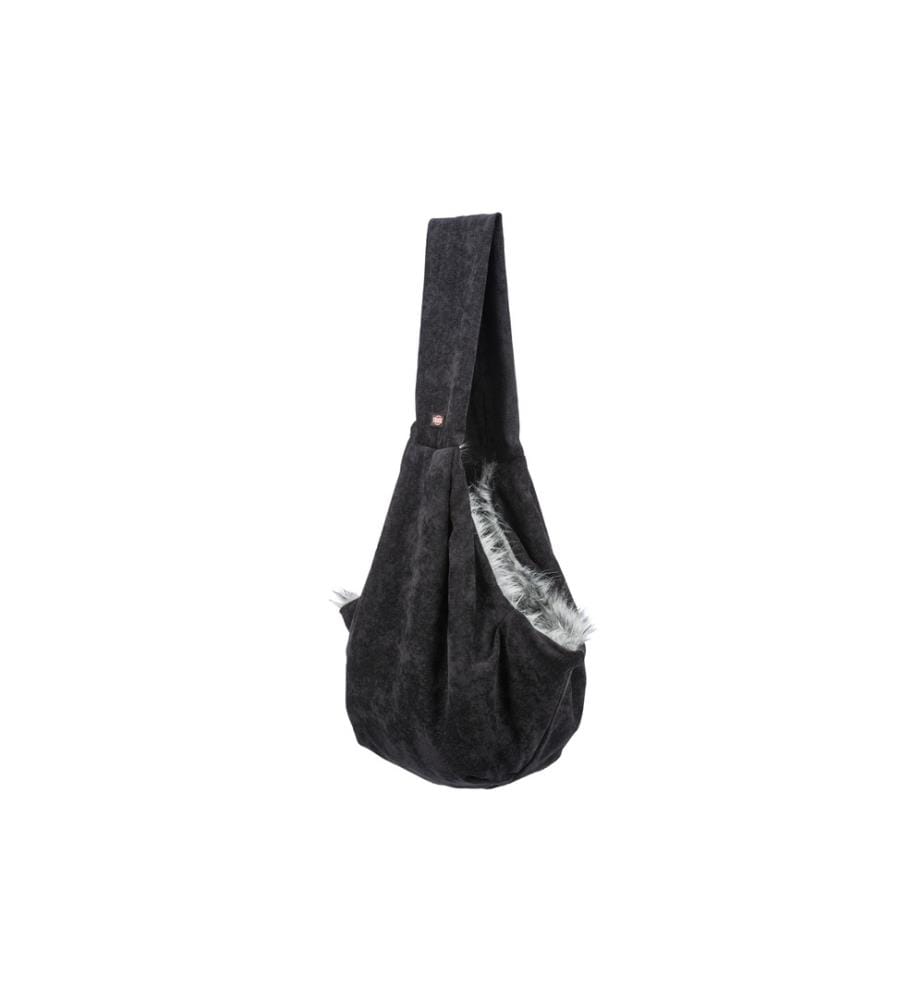 TRIXIE - Poche avant Soft 22 × 20 × 60 cm, noir/gris