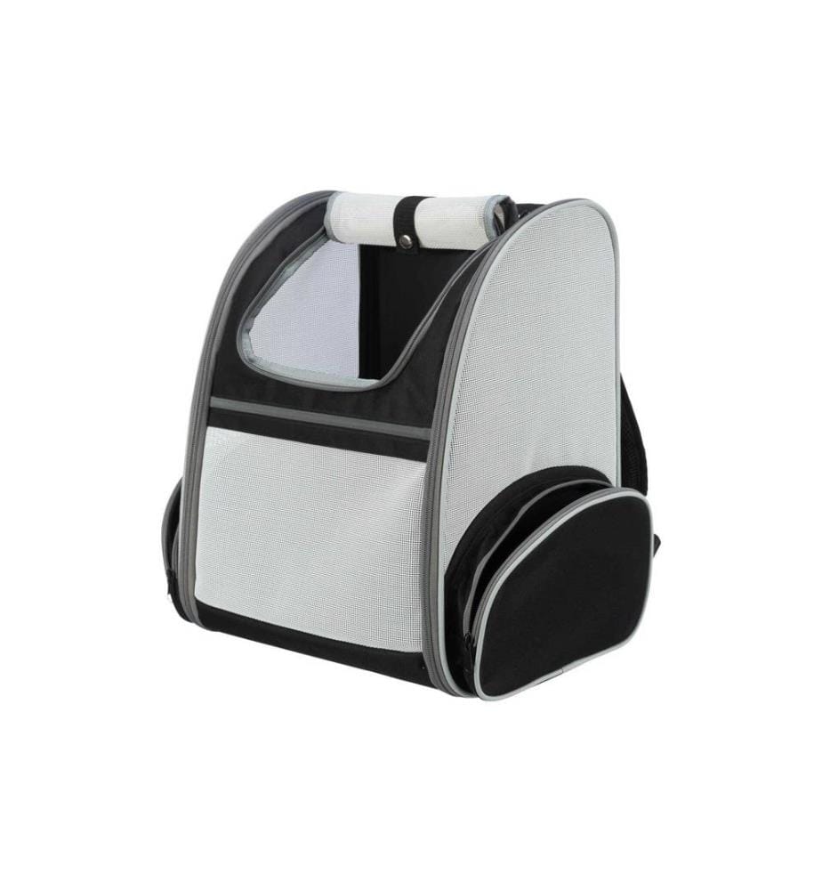 TRIXIE - Sac à dos pour transport d’animal Chloé, 39 × 43 × 27 cm, gris/noir