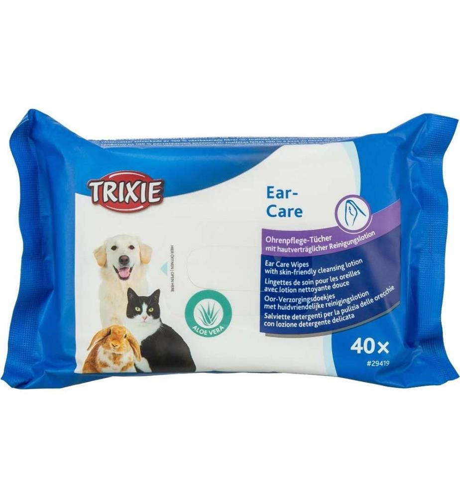 TRIXIE - Lingettes pour le soin des oreilles 40 pièces