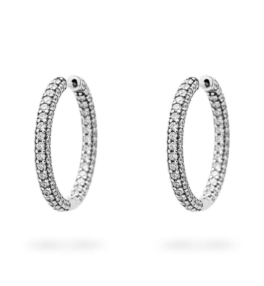 Créoles Simple Rang Pavées Pandora Timeless - Argent 925/1000e