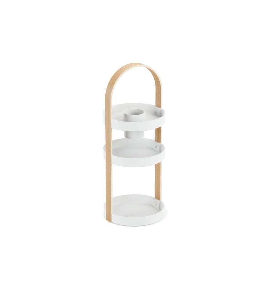 UMBRA - Supports pour ustensiles de salle de bains Bellwood Nature/Blanc