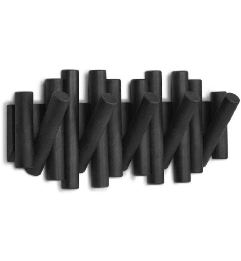 UMBRA - Portemanteau mural Picket 38 cm, noir