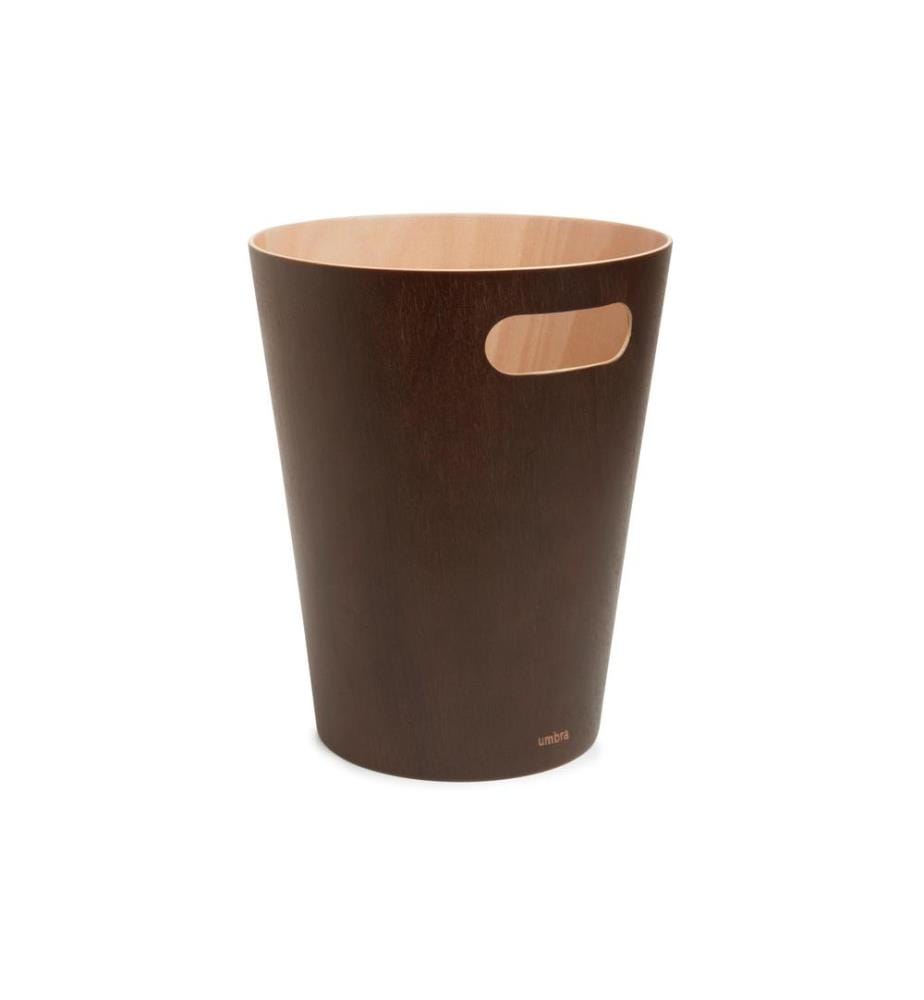 UMBRA - Corbeille à papier Woodrow 7,5 l, brun