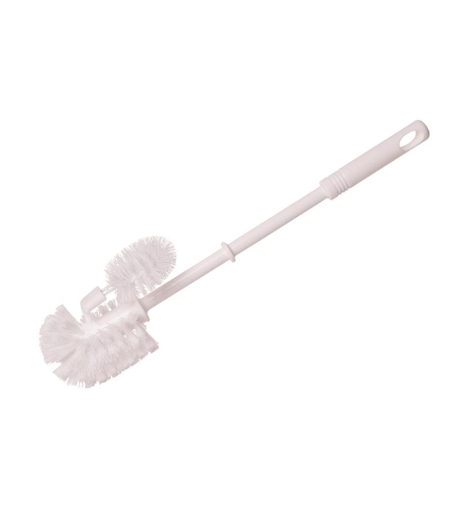 EDI CLEAN - Brosse à toilettes avec nettoyeur de bords Blanc