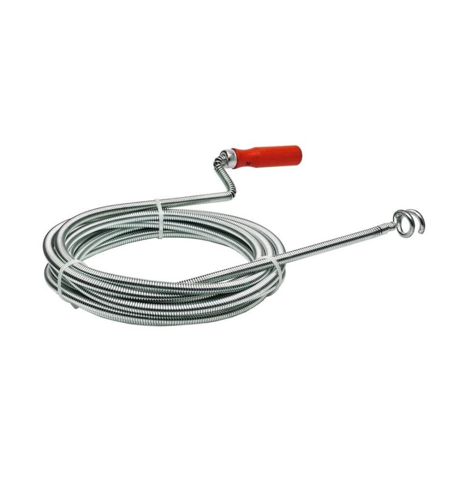 CFH - Spirale de nettoyage de tuyaux 5 m avec foret de retour 25 mm