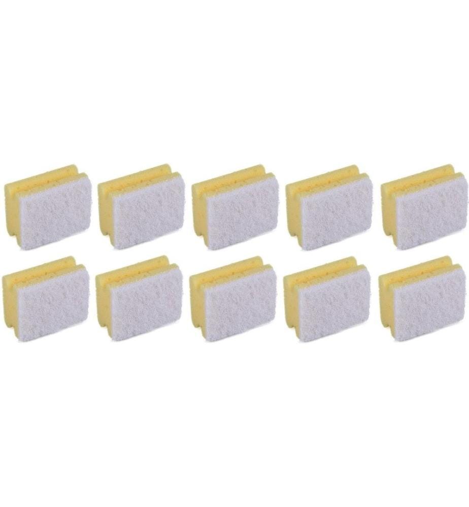 EDI BAUR - Éponge Profi 10 Pièce/s, jaune/blanc, petit