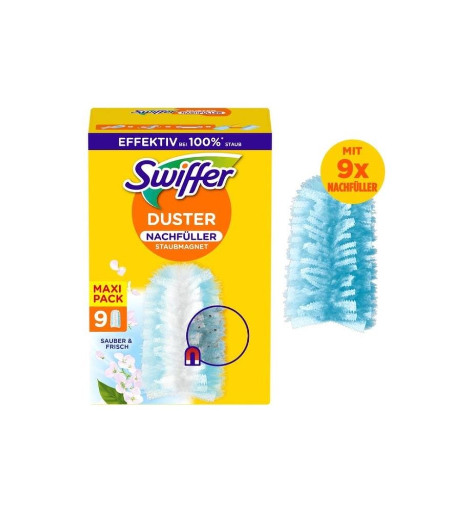 SWIFFER - Aimant à poussière avec parfum 9 pièces, Bleu