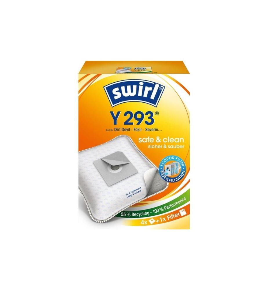 SWIRL - Sac filtrant pour aspirateur Y 293 4 Pièce/s
