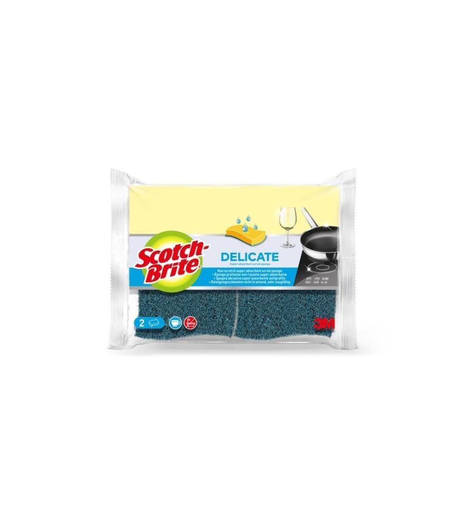 Scotch-Brite - Éponge Scotch-Brite - Cellulose Delicate 2 Pièce/s