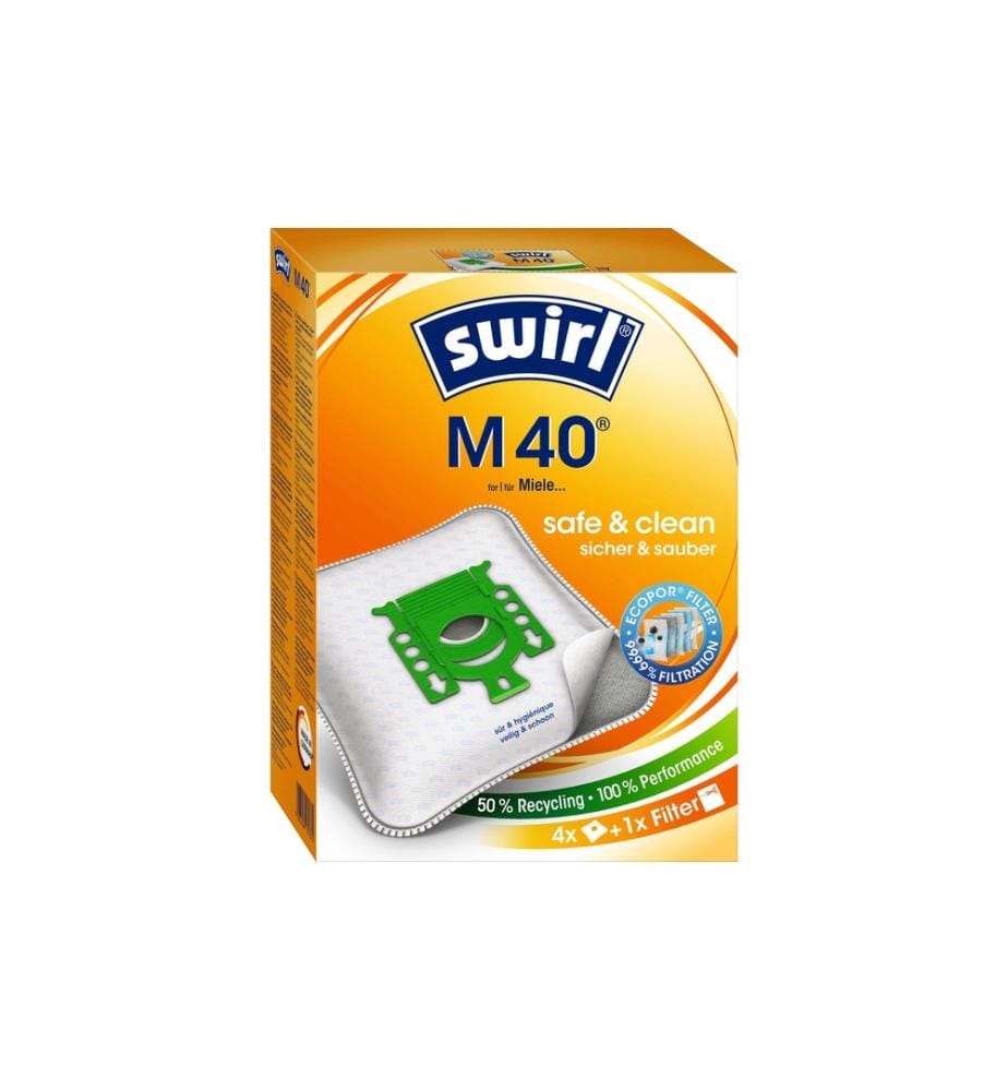 SWIRL - Sac filtrant pour aspirateur M 40 4 Pièce/s