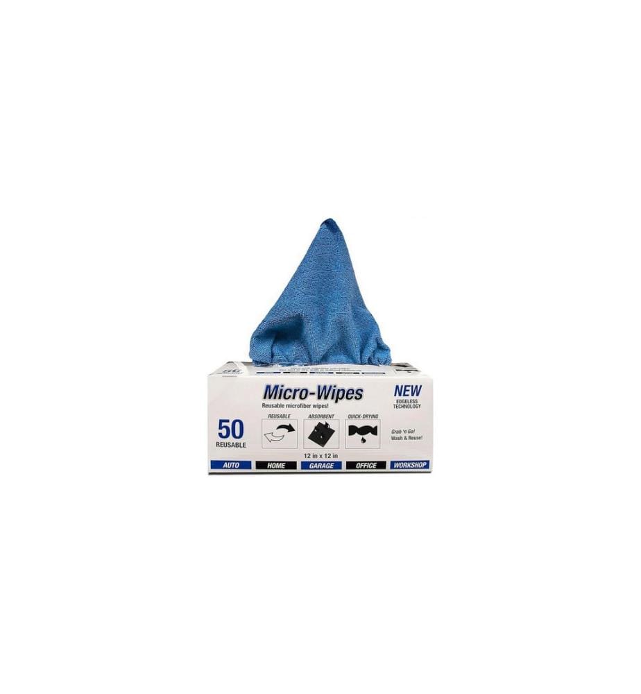 HAUSHALTSWARE - Chiffon de nettoyage en microfibre Boîte, 50 Pièce/s, Bleu