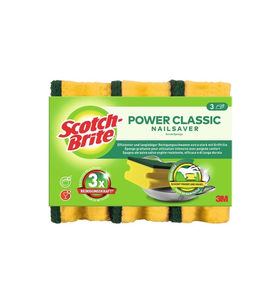 SCOTCH-BRITE - Éponge Classic 3 Pièce/s