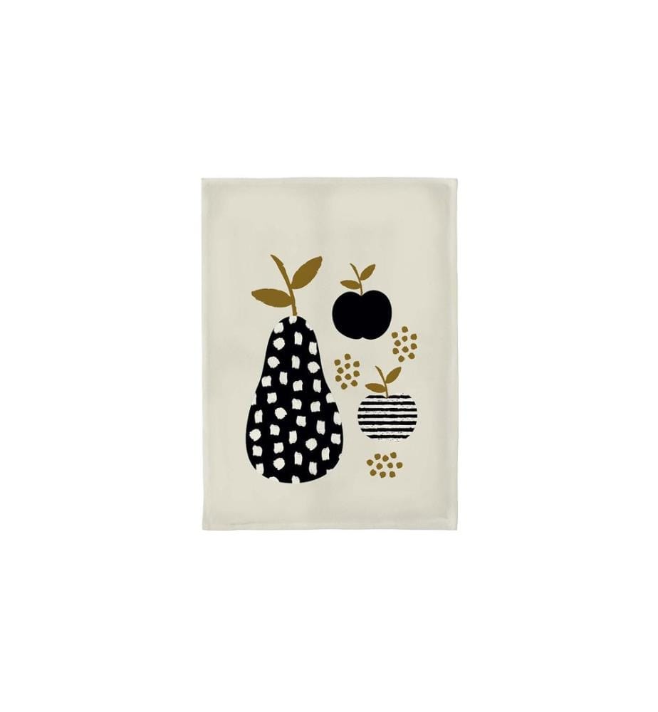 CHIC MIC - Torchon pour la vaisselle Pommes et poire 50 x 70 cm