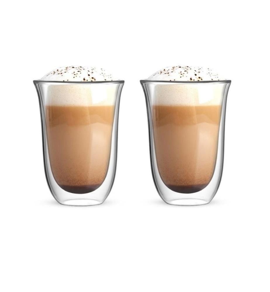 BIALETTI - Verre à latte macchiato Firenze 300 ml, 2 Pièce/s, Transparent