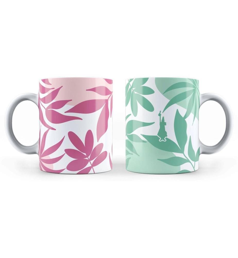 BIALETTI - Gobelet à café 330 ml, 2 pièces, Vert/Rose