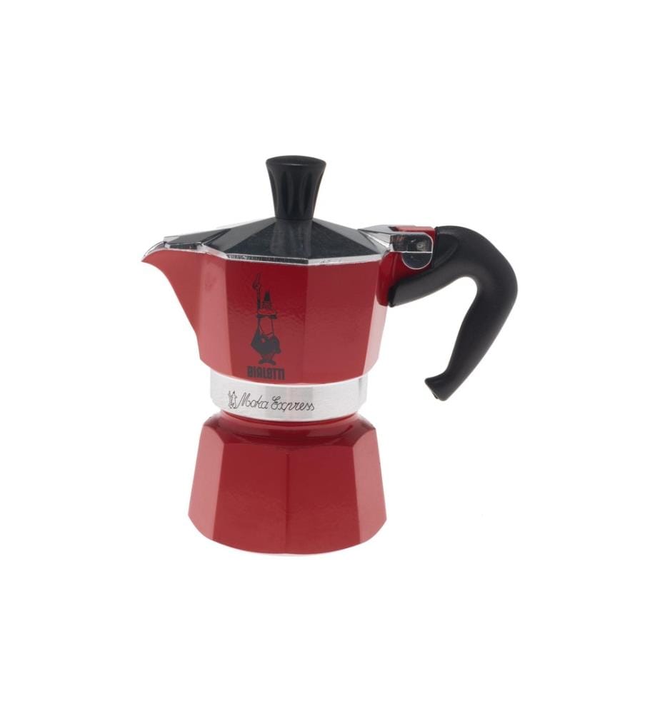 BIALETTI - Cafetière italienne Moka Express 1 tasses, Rouge