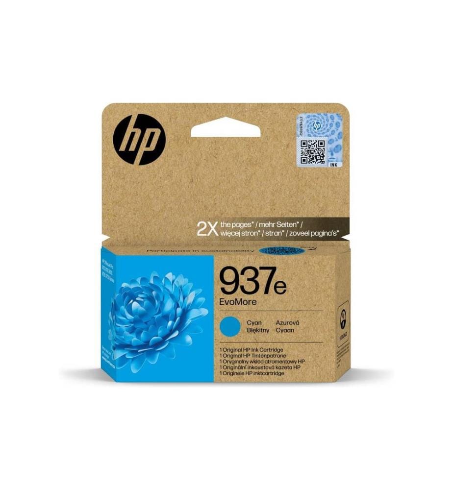 HP - Encre N° 937e (4S6W6NE) Cyan