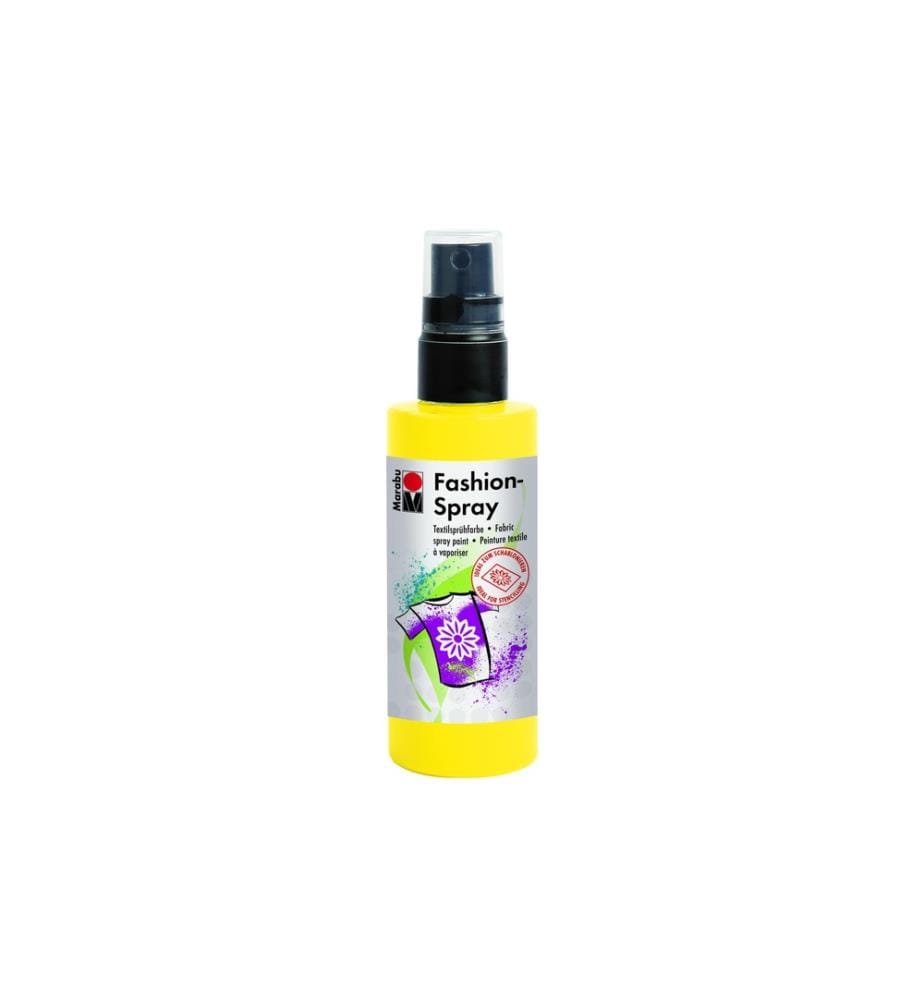 MARABU - Peinture pour textile Fashion Spray 100 ml, Jaune