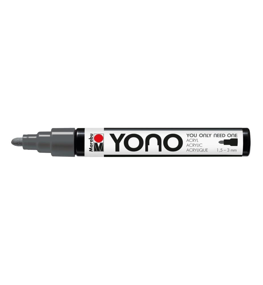 MARABU - Marqueur acrylique YONO 1.5 - 3 mm Gris foncé