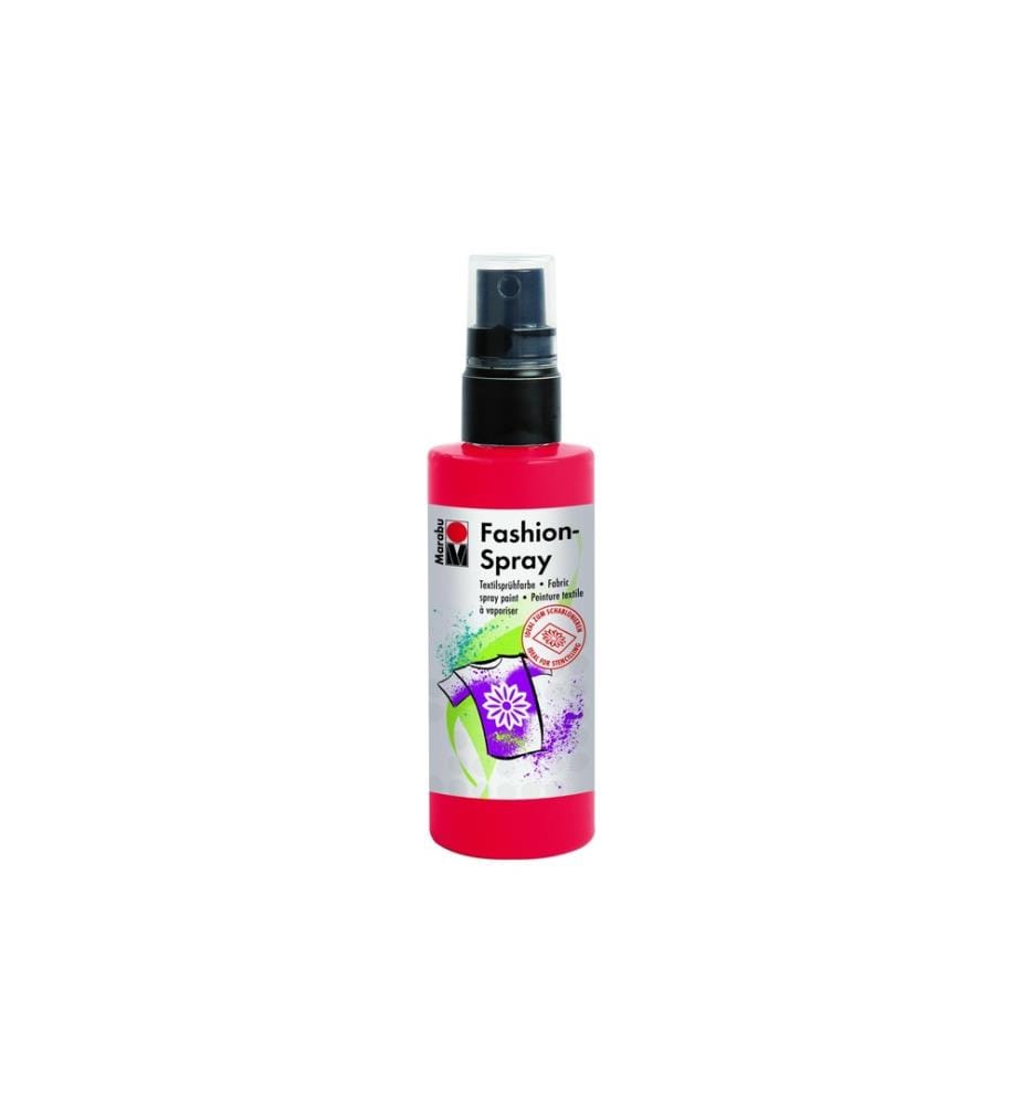 MARABU - Peinture pour textile Fashion Spray 100 ml, Rouge