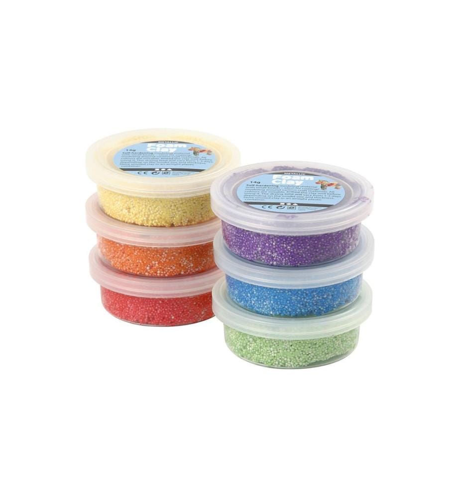 CREATIV COMPANY - Set de modélisation Foam Clay 6 x 14 g Multicolore
