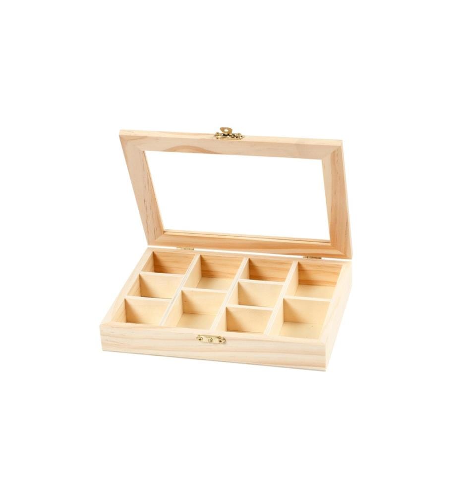 CREATIV COMPANY - Article en bois 15.5 x 20.5 x 3.5 cm, 1 pce.