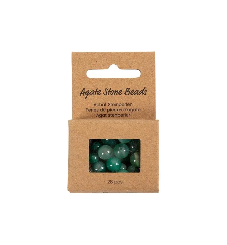 CREATIV COMPANY - Kits de perles Pierre d'agate Vert, 6-10 mm
