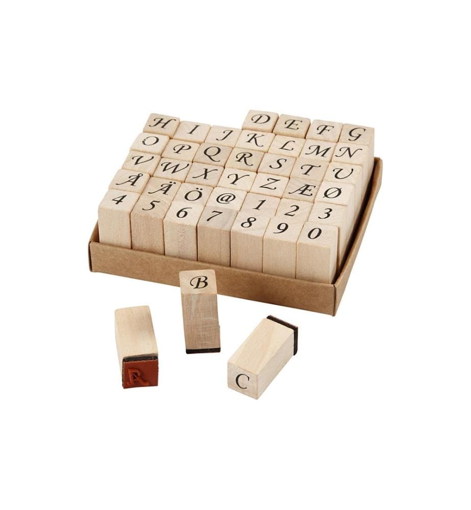 CREATIV COMPANY - Set de tampons lettres/chiffres 42 parties