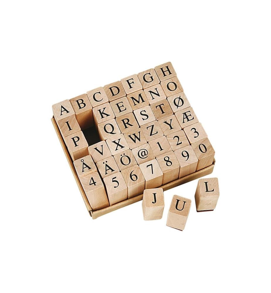 CREATIV COMPANY - Set de tampons lettres/chiffres 42 parties