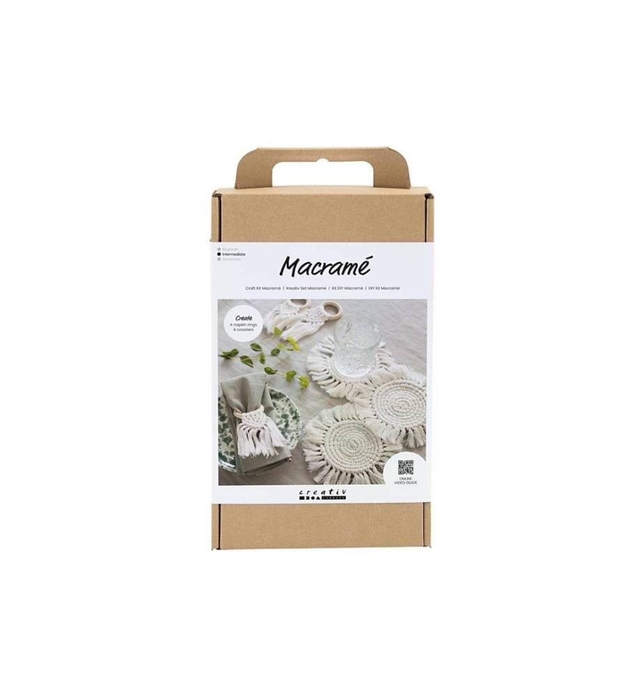 CREATIV COMPANY - Kits de bricolage Décoration de table Macramé Crème