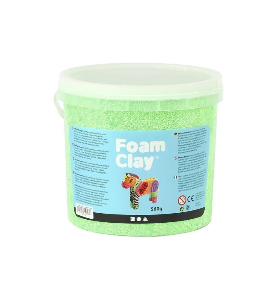 CREATIV COMPANY - Matière à modeler Foam Clay Vert néon 560g
